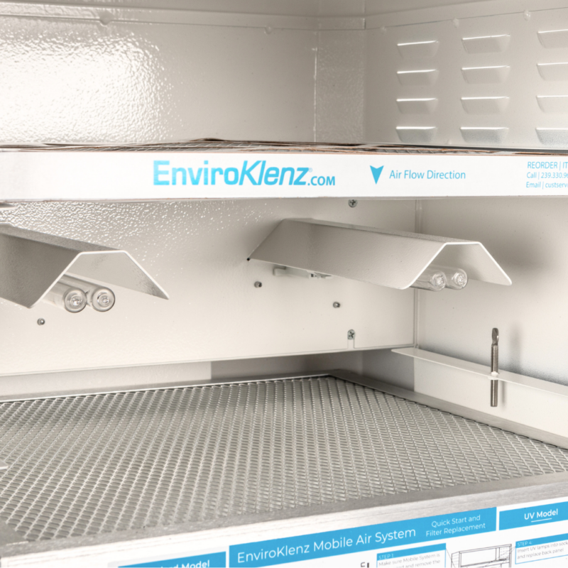 Set of UV Bulbs Inside EnviroKlenz Air System